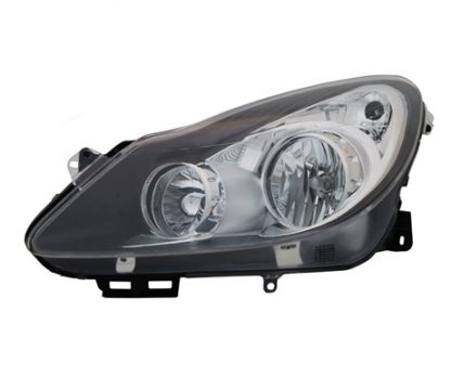 Koplampen Opel Corsa D Zwart Helder