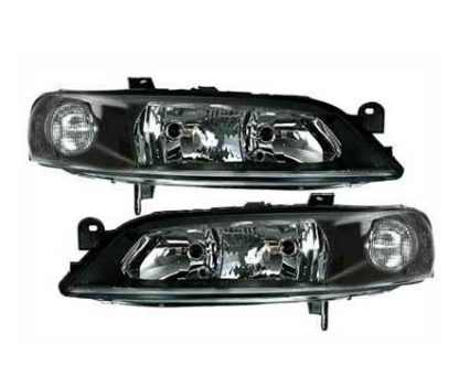Koplampen Opel Vectra B Zwart Helder