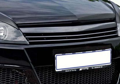 Embleemloze Grill Opel Astra H Twin top