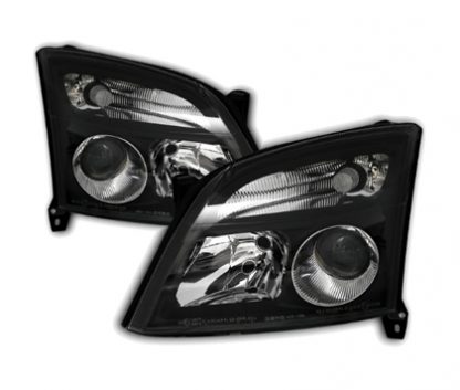 Koplampen Opel Vectra C Zwart Helder