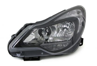Koplampen Opel Corsa D Zwart Helder