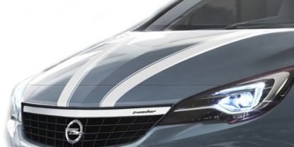 Irmscher stickerset Opel Astra K Zilver