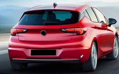 Achterbumperlijst Opel Astra K Chroom