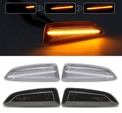 Dynamische LED Zijknipperlichten Opel Vectra C Zwart - Afbeelding 3